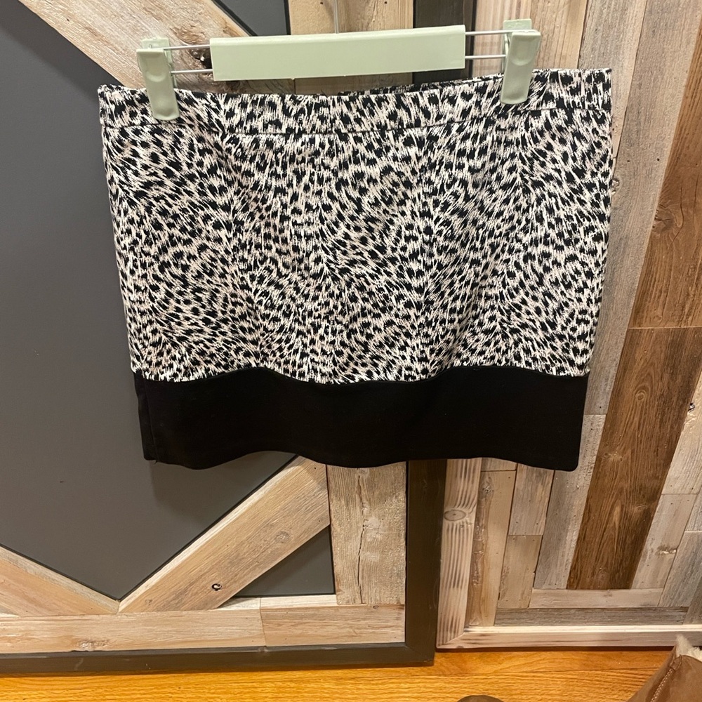 Michael Kors zebra print mini skirt